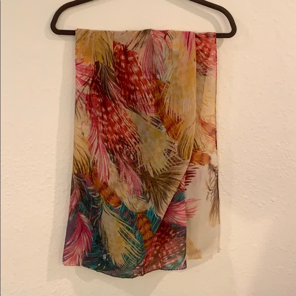 Colorful Anthropologie square scarf